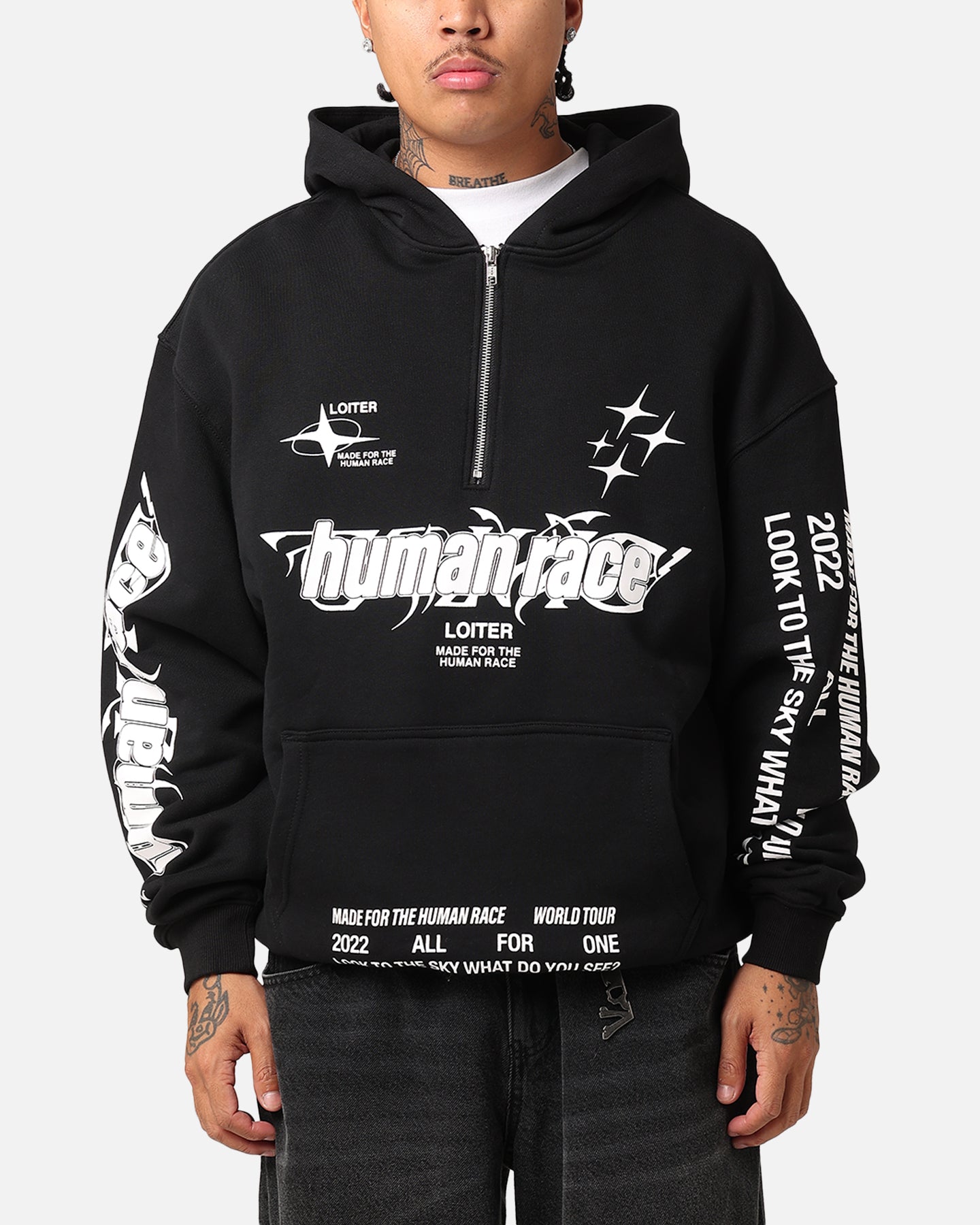 Loiter Rave Zip Hoodie Black | Culture Kings US