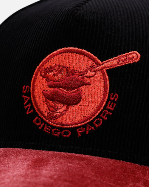 New Era San Diego Padres 'Velvet Cord Certified Lover' 9FORTY A-Frame Premium Corduroy Snapback Black
