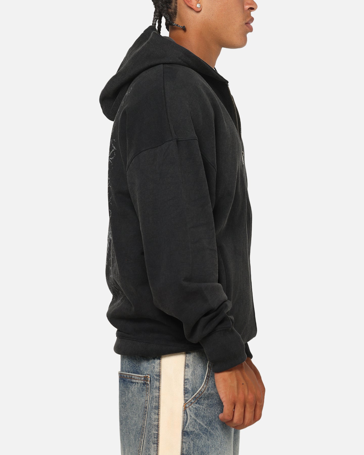 Saint Morta Crossbearer Zip Hoodie Black | Culture Kings US