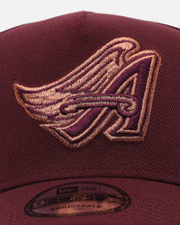 New Era Los Angeles Angels 'Penny' 9FORTY A-Frame Snapback Maroon