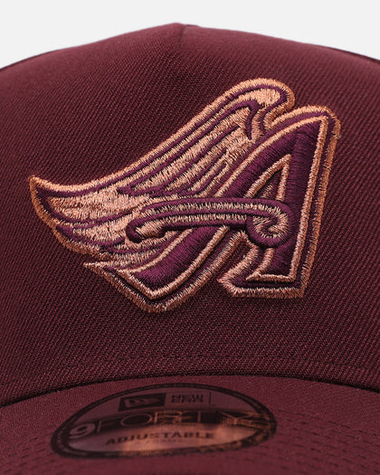 New Era Los Angeles Angels 'Penny' 9FORTY A-Frame Snapback Maroon