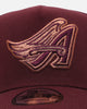 New Era Los Angeles Angels 'Penny' 9FORTY A-Frame Snapback Maroon