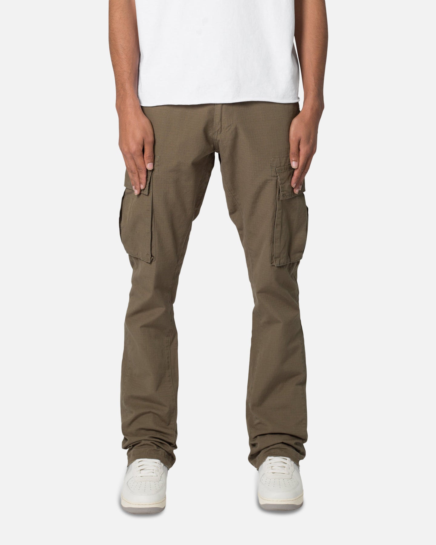 MNML Bootcut Cargo Pants Olive | Culture Kings US