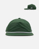 Malbon Nylon Structured Rope Snapback Evergreen/White