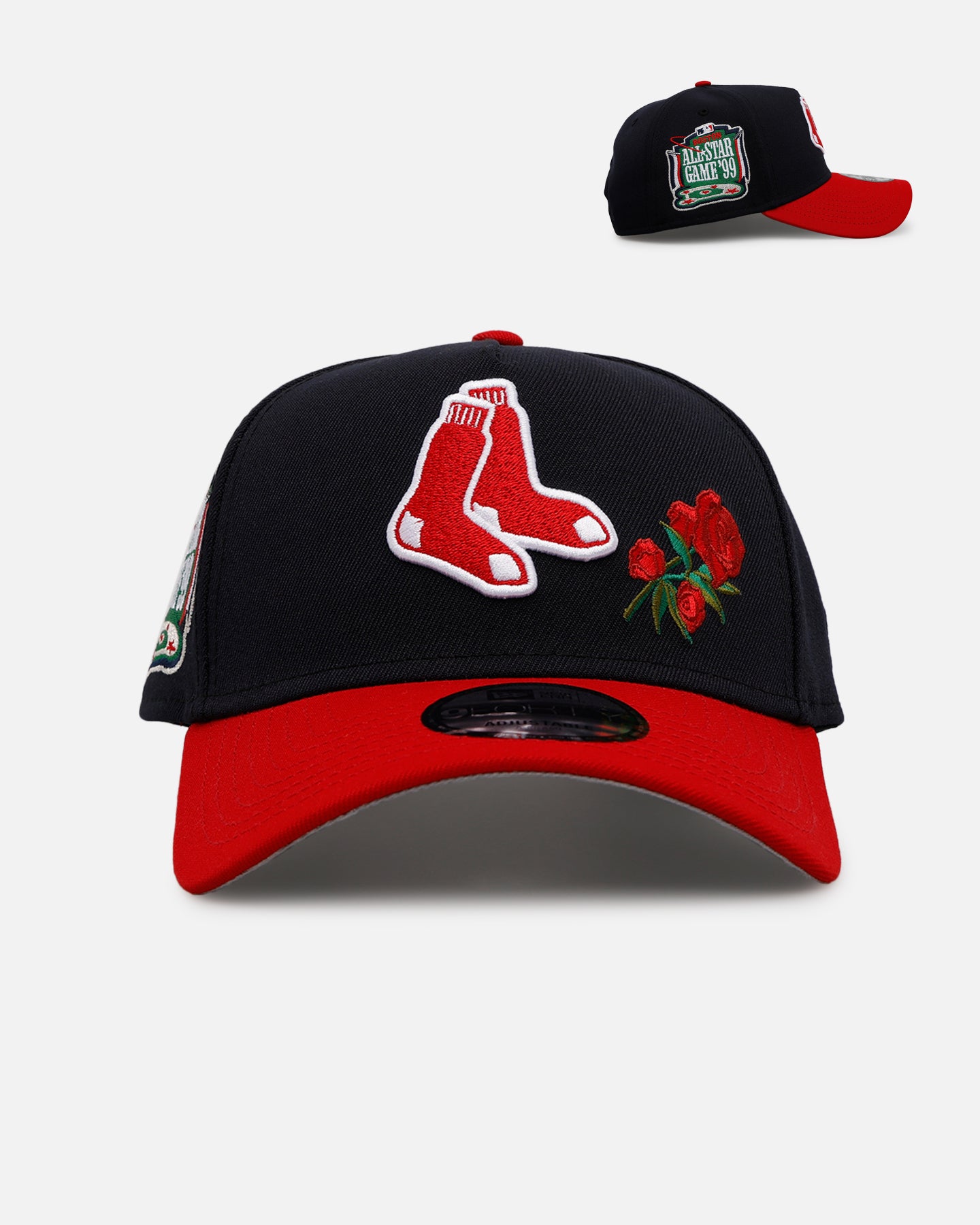 New Era Boston Red Sox 'Rose Emblem' 9FORTY A-Frame Snapback