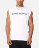 Saint Morta Official Oversized Muscle T-Shirt White/Black