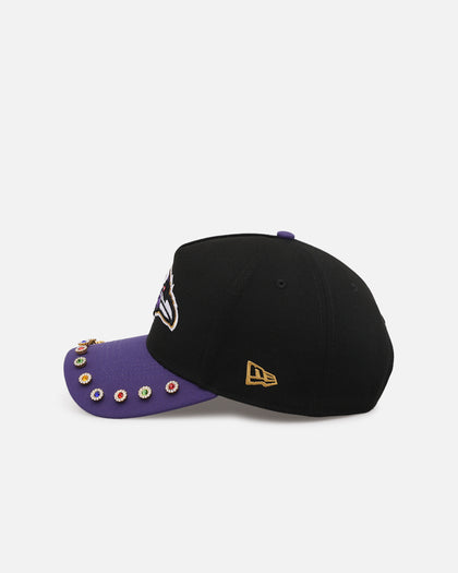 New Era Baltimore Ravens 'Visor Embellishment' 9FORTY A-Frame Snapback Official Team Colors