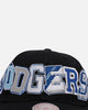 Mitchell & Ness Los Angeles Dodgers 'Hyper Type' Pro Crown Snapback Black