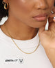 Raising Hell Women's Customisable Figaro Necklace Gold