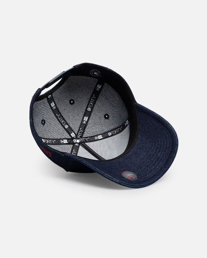 New Era New York Yankees 'Denim Leather Patch' 9FORTY A-Frame Snapback Denim