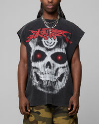 Loiter Ski Mask Muscle T-Shirt Vintage Black