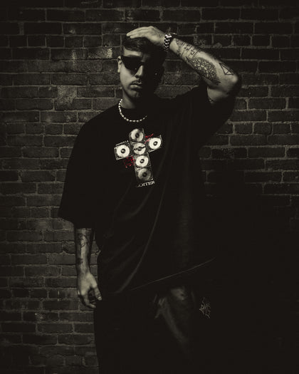 Loiter x After Midnight Cross T-Shirt Black