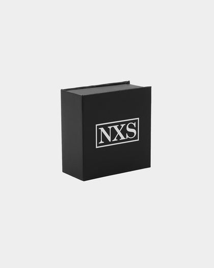NXS Mini Cross Earring White Gold