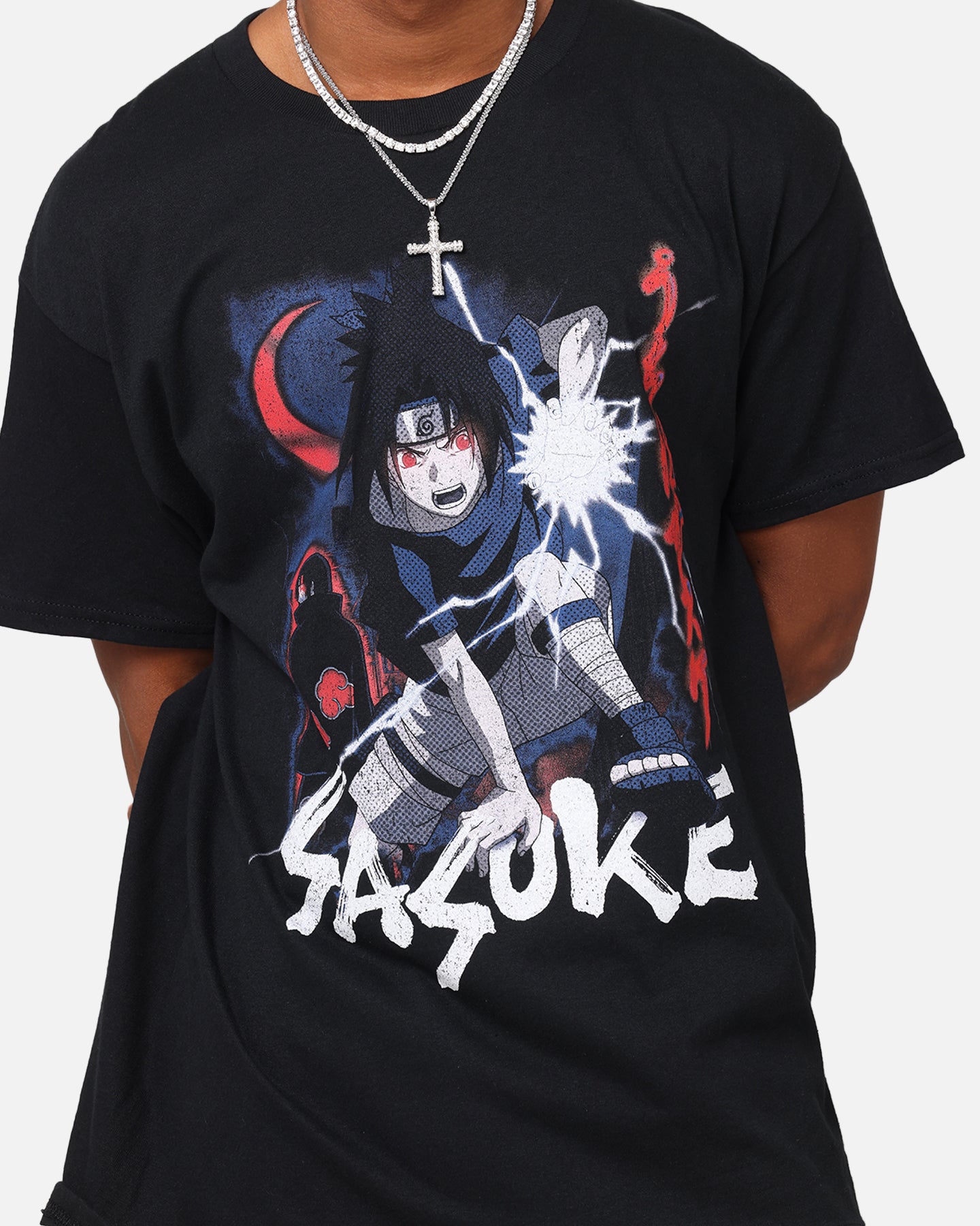 Goat Crew X Naruto Sasuke Premium Vintage T-Shirt Black | Culture