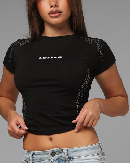 Loiter Women's Opaque Baby T-Shirt Black