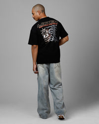 Loiter Summer Motocross Vintage T-Shirt Black
