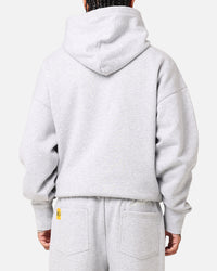 Loiter Hybrid Hoodie Grey Marle