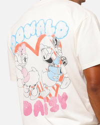 Goat Crew Disney’s Daisy Duck & Donald Duck Heavy T-Shirt Off White