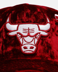 New Era Chicago Bulls 'Crushed Velvet Dreams' 9FORTY A-Frame Snapback Maroon