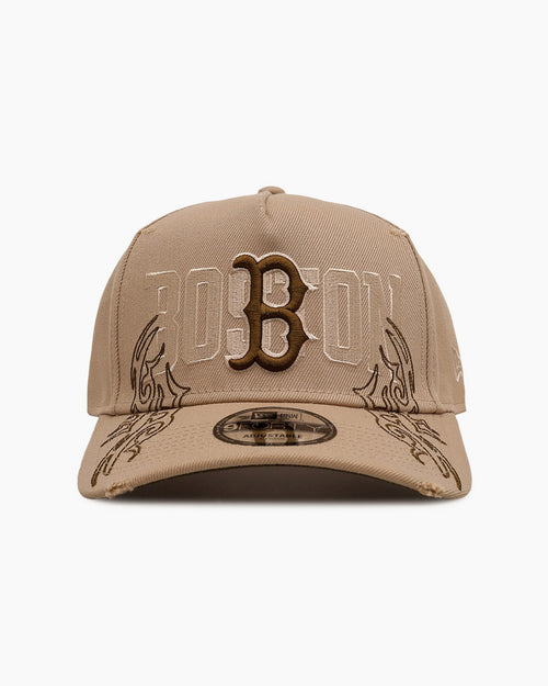 New Era Boston Red Sox 'Tribal' 9FORTY A-Frame Snapback Camel