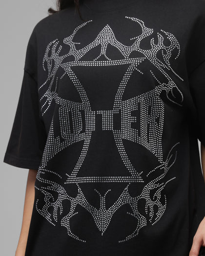 Loiter Cybercross T-Shirt Washed Black
