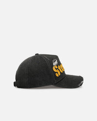 New Era Pittsburgh Steelers 'Distressed Denim 2.0' 9FORTY A-Frame Strapback Black