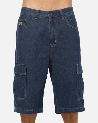 X-Large Baggy Cargo Denim 91 Shorts Dark Indigo