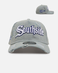 New Era Chicago White Sox 'Distressed Denim' 9FORTY A-Frame Snapback Light Wash Denim