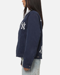 Majestic Athletic New York Yankees Paint Splat Carpenter Jacket Indigo