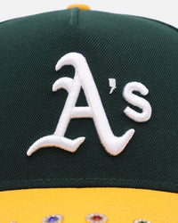 New Era Oakland Athletics 'Visor Embellishment' 9FORTY A-Frame Snapback Official Team Colors