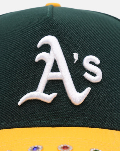 New Era Oakland Athletics 'Visor Embellishment' 9FORTY A-Frame Snapback Official Team Colors