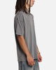 Carre Sacred Letter Mock Neck T-Shirt Washed Charcoal