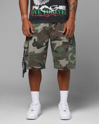 Loiter Star Born Cargo Shorts Camo