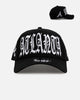 New Era Atlanta Braves 'Oversized Gothic Script Crown' 9FORTY A-Frame Snapback Black/White
