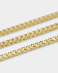 House Of Auric Franco 2.8mm 24" Chain 18k Gold Vermeil