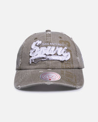Mitchell & Ness San Antonio Spurs 'Collegiate' Dad Fit Strapback Charcoal