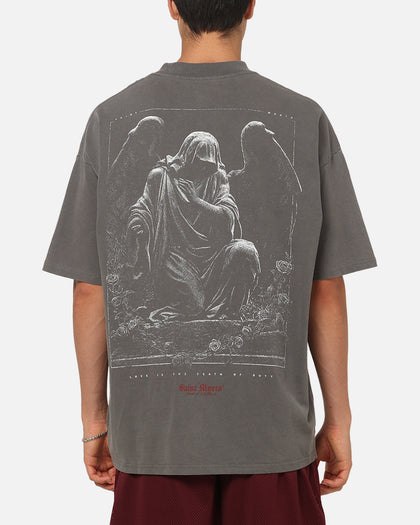 Saint Morta Divine Duty X T-Shirt Washed Charcoal