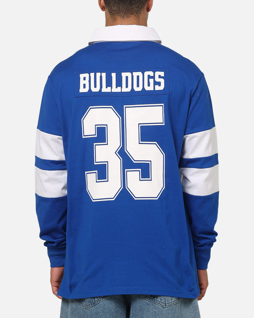 Bleacher Athletic Canterbury-Bankstown Bulldogs NRL Legacy Rugby Polo Shirt Blue