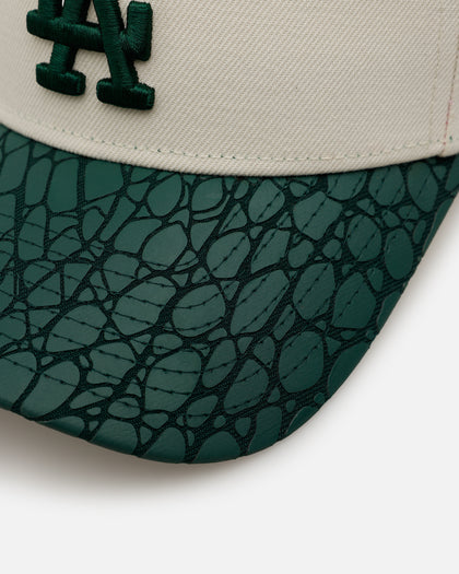 New Era Los Angeles Dodgers 'Croc Skin 2.0' 9FORTY A-Frame Snapback Chrome/Dark Green