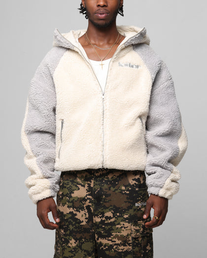 Loiter Speedway Fleece Jacket Stone