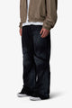 MNML Side Snap Kick Flare Pants Black