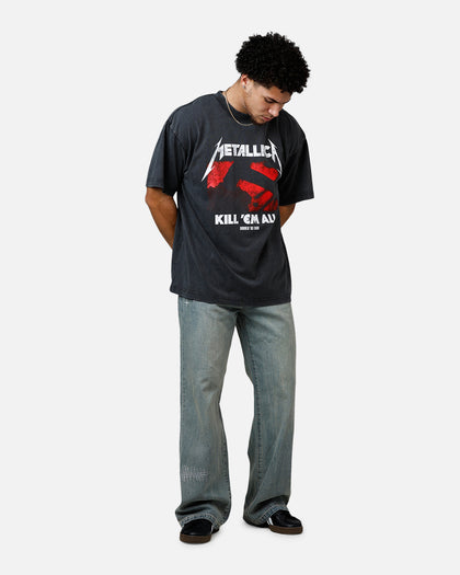 Merch Traffic Metallica 1983 Tour T-Shirt Washed Black