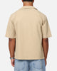 Saint Morta Flocka Button Up Shirt Tan