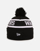 New Era New Zealand Warriors 'NRL Black White Beanies' Knitted Beanie Black