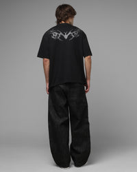 Loiter Cybercross T-Shirt Washed Black