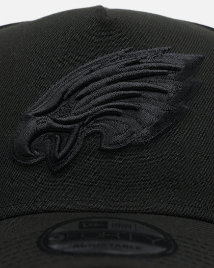 New Era Philadelphia Eagles 'Black On Black' 9FORTY A-Frame Snapback Black/Black