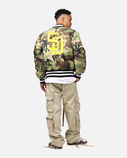 New Era X Alpha Series X MLB San Diego Padres MA-1 Bomber Jacket Black