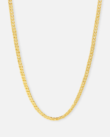 Saint Morta Flat Faced Curb Chain Gold