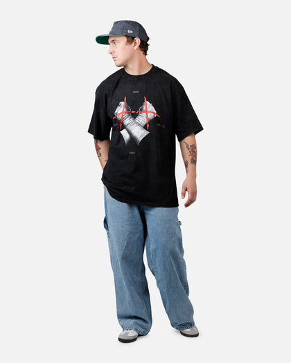73Studio X WWE Wrestlemania 42 CM Punk T-Shirt Black Acidwash