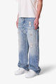 MNML Ultra Baggy Western Jewel Jeans Blue
